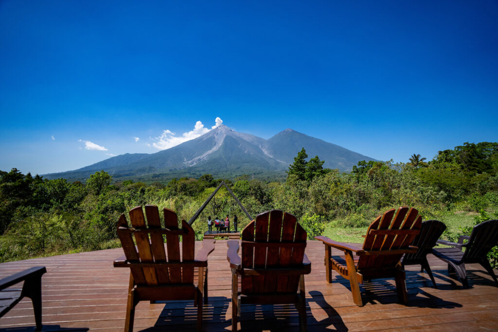 view of a volcano in Guatemala